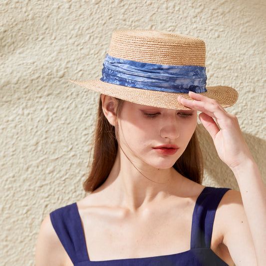 raffia sun hat handmade straw hat wide brim hat natural woven hat vacation essentials